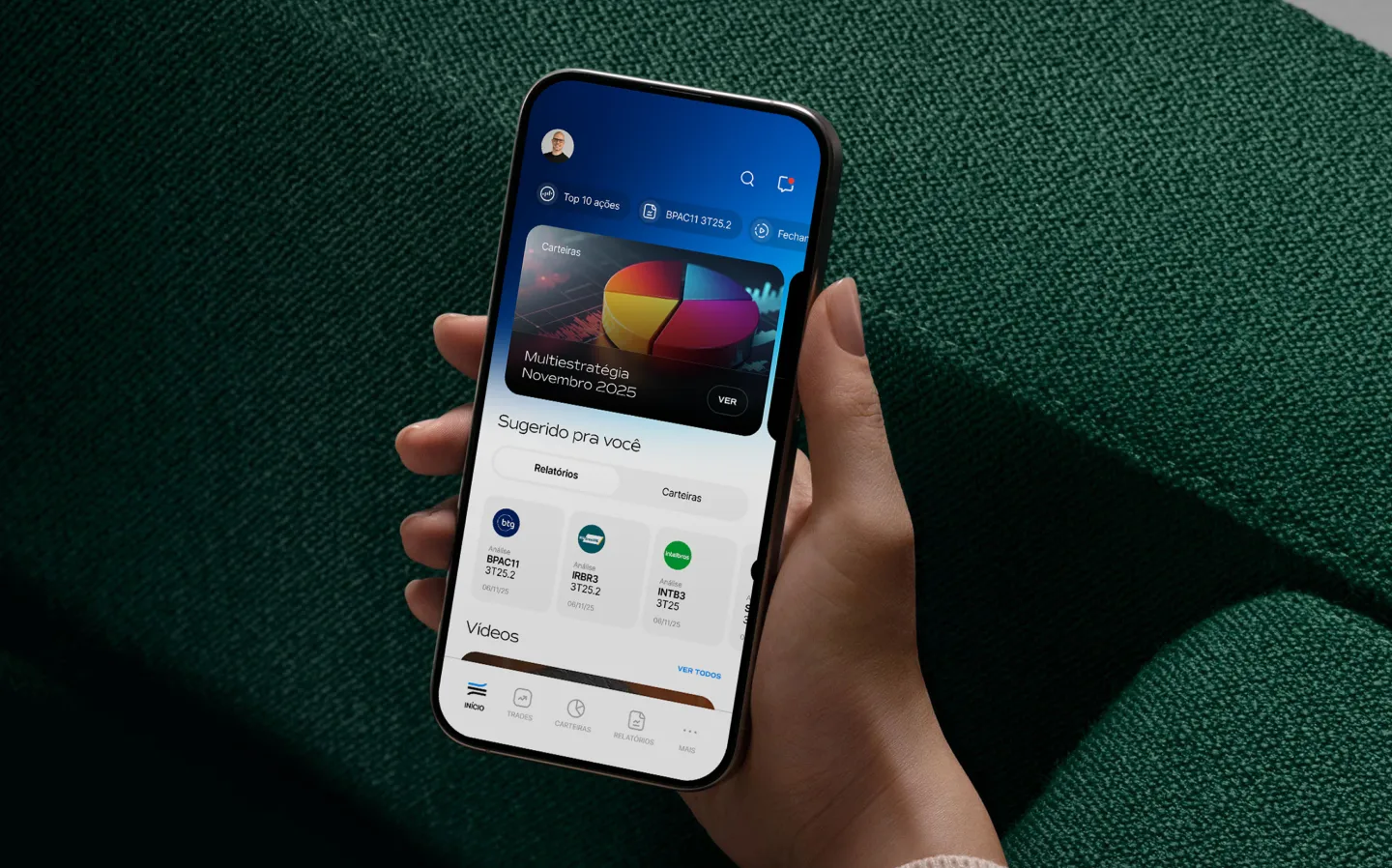 Blue3 Research mobile app for market analysis and investment intelligence