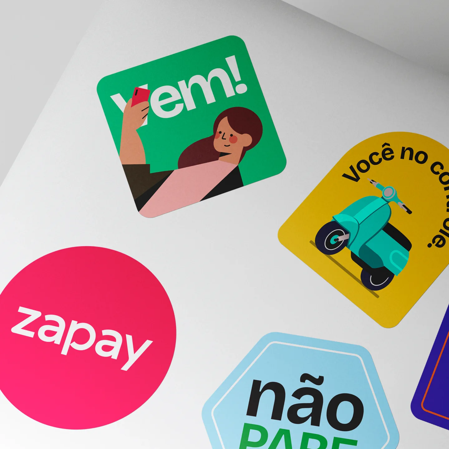 Zapay brand stickers