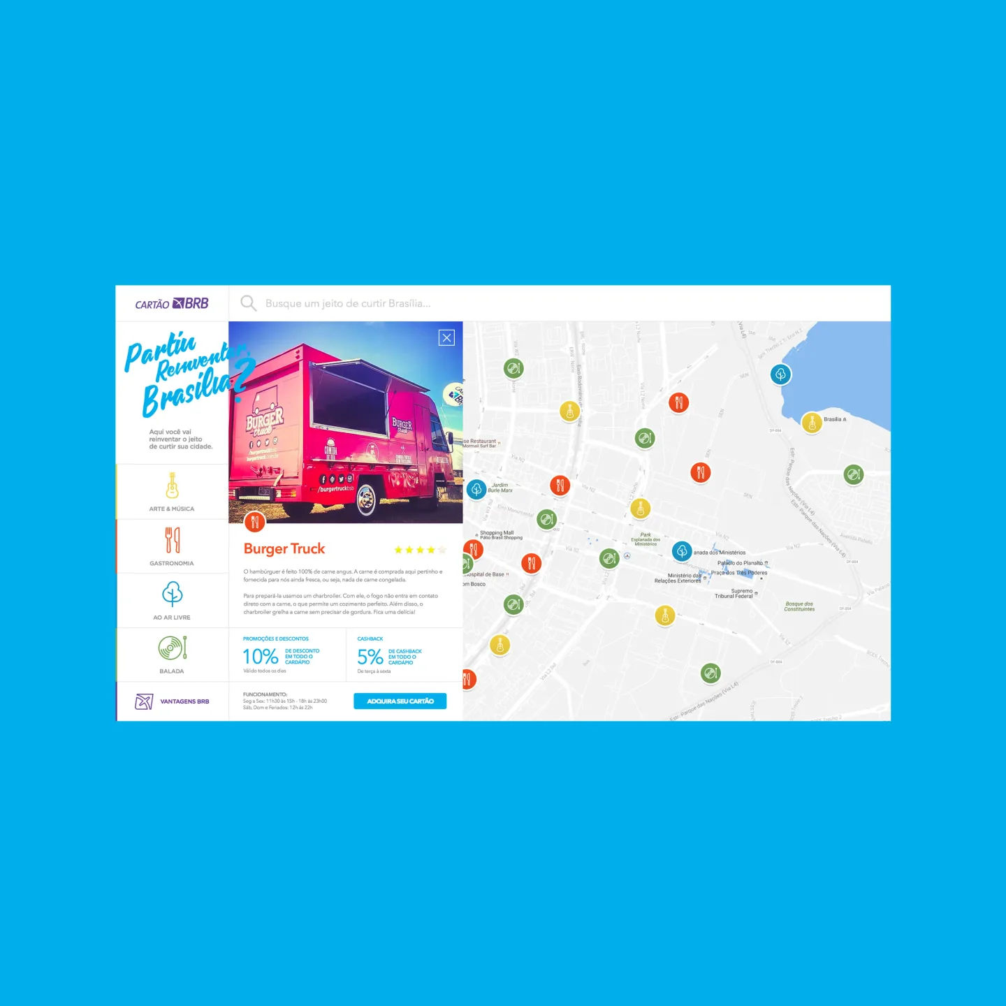 Cartão BRB Brasília map