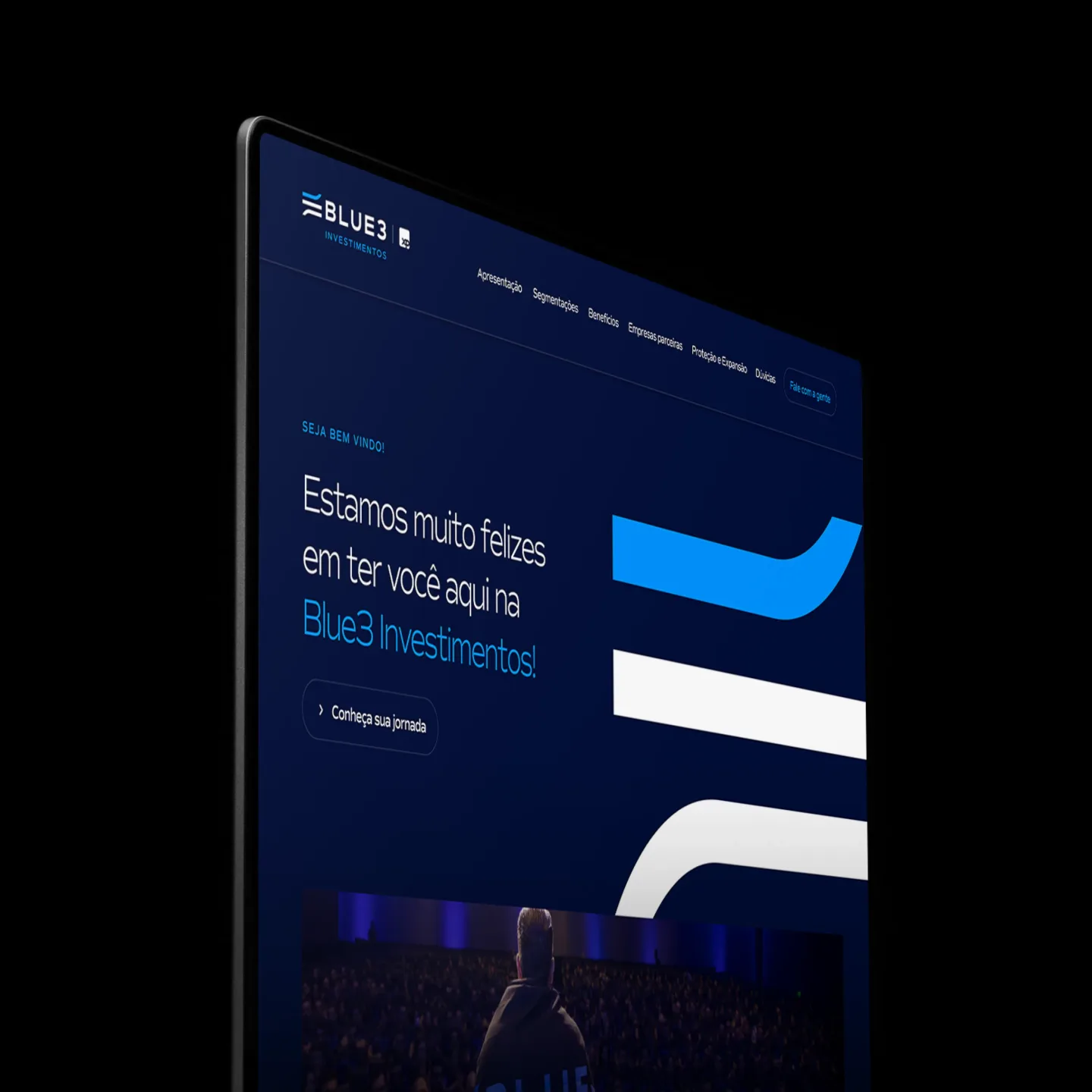 Blue3 Investimentos website hero